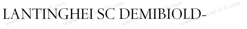 LANTINGHEI SC DEMIBIOLD字体转换